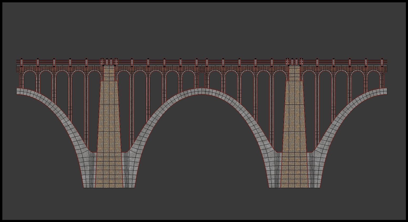 Road bridge segment 3D model_7