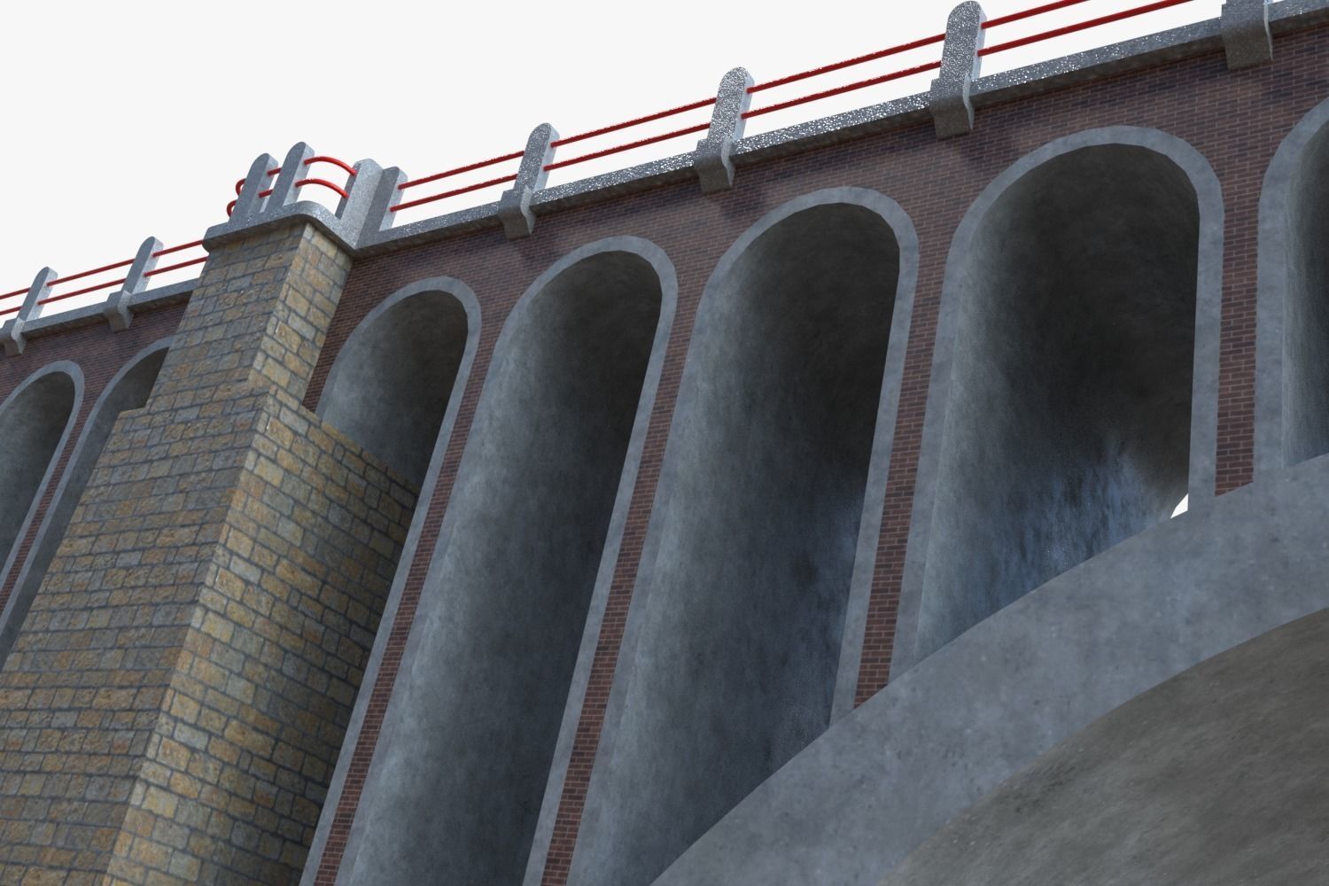 Road bridge segment 3D model_5