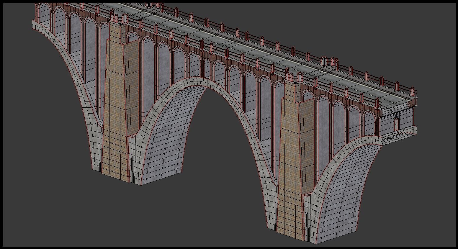 Road bridge segment 3D model_10