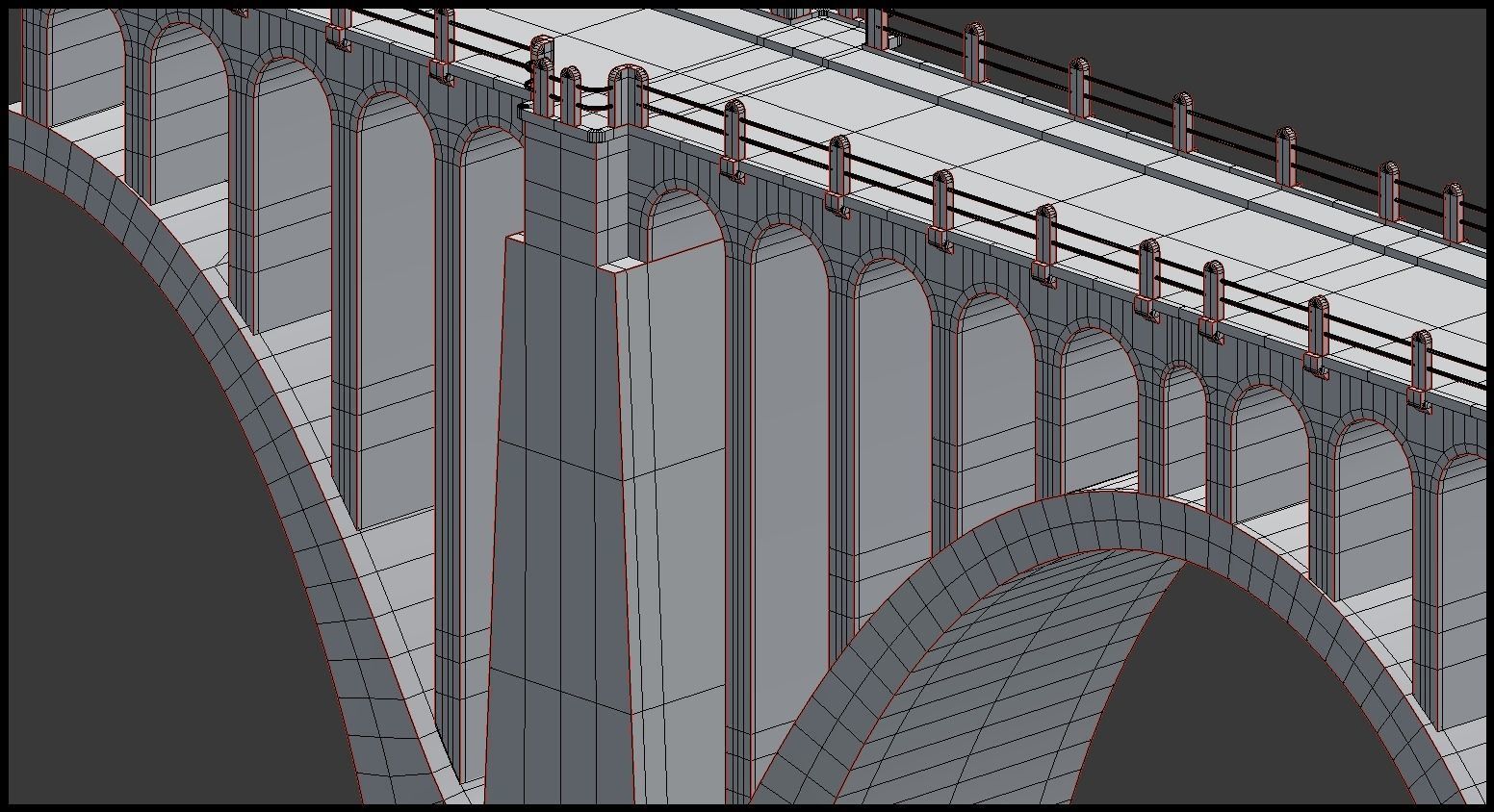 Road bridge segment 3D model_12