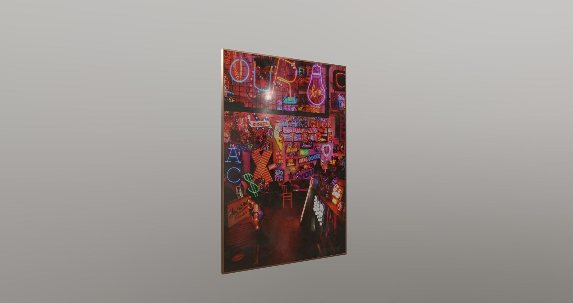 Low-Poly 80s Video Game Hall Pack Low-poly 3D model_33