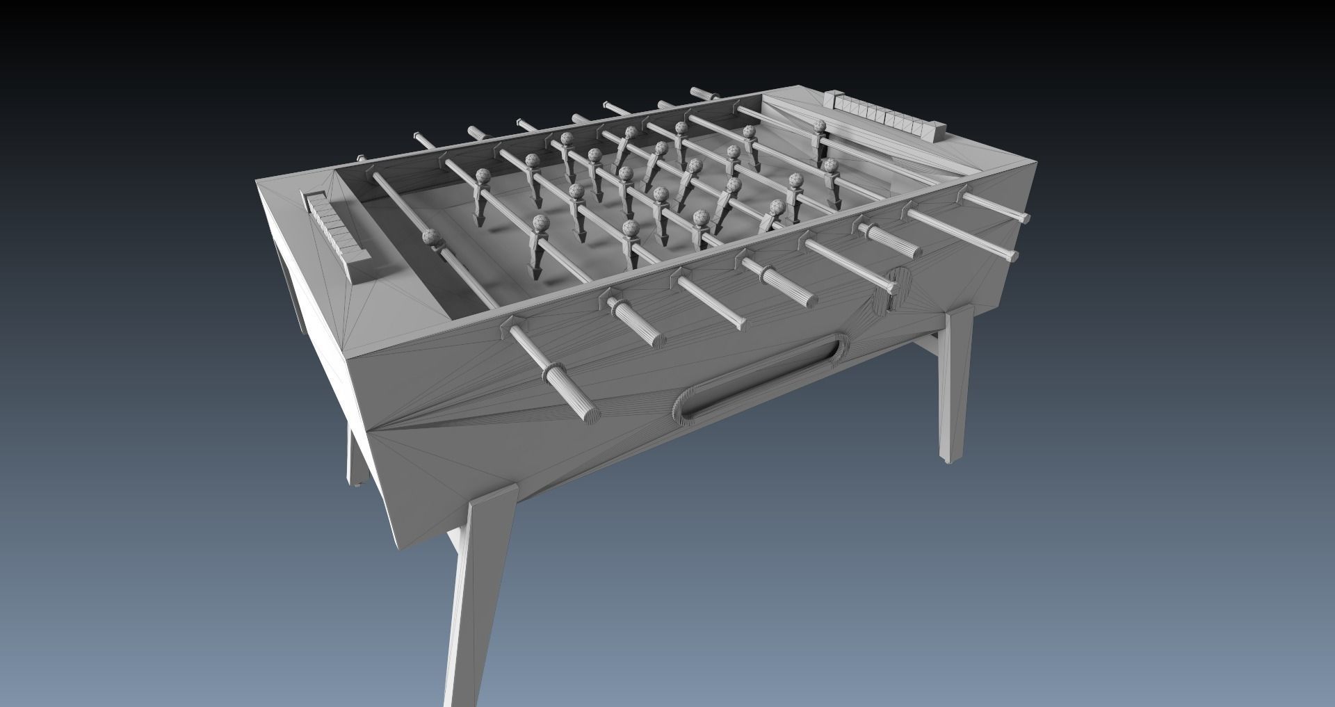 Low-Poly 80s Video Game Hall Pack Low-poly 3D model_60