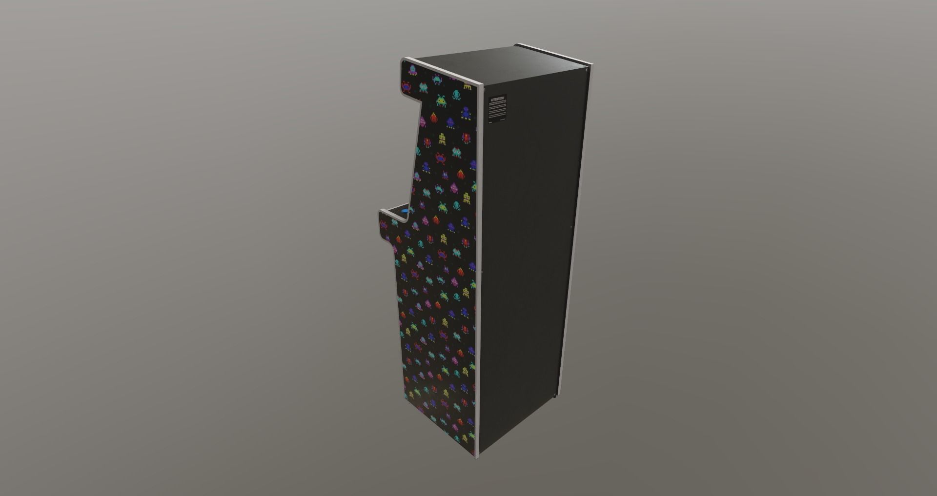 Low-Poly 80s Video Game Hall Pack Low-poly 3D model_6