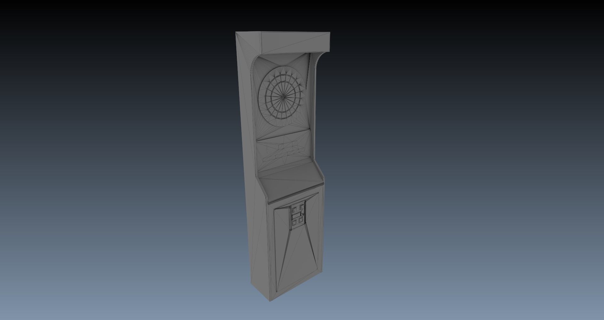Low-Poly 80s Video Game Hall Pack Low-poly 3D model_4