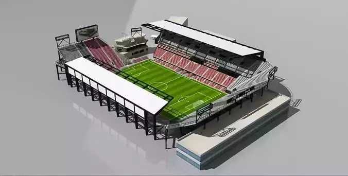 Audi Field DC Stadium  Low-poly 3D model