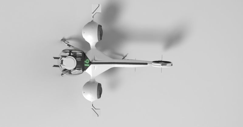 Oblivion Copter 3D model_5