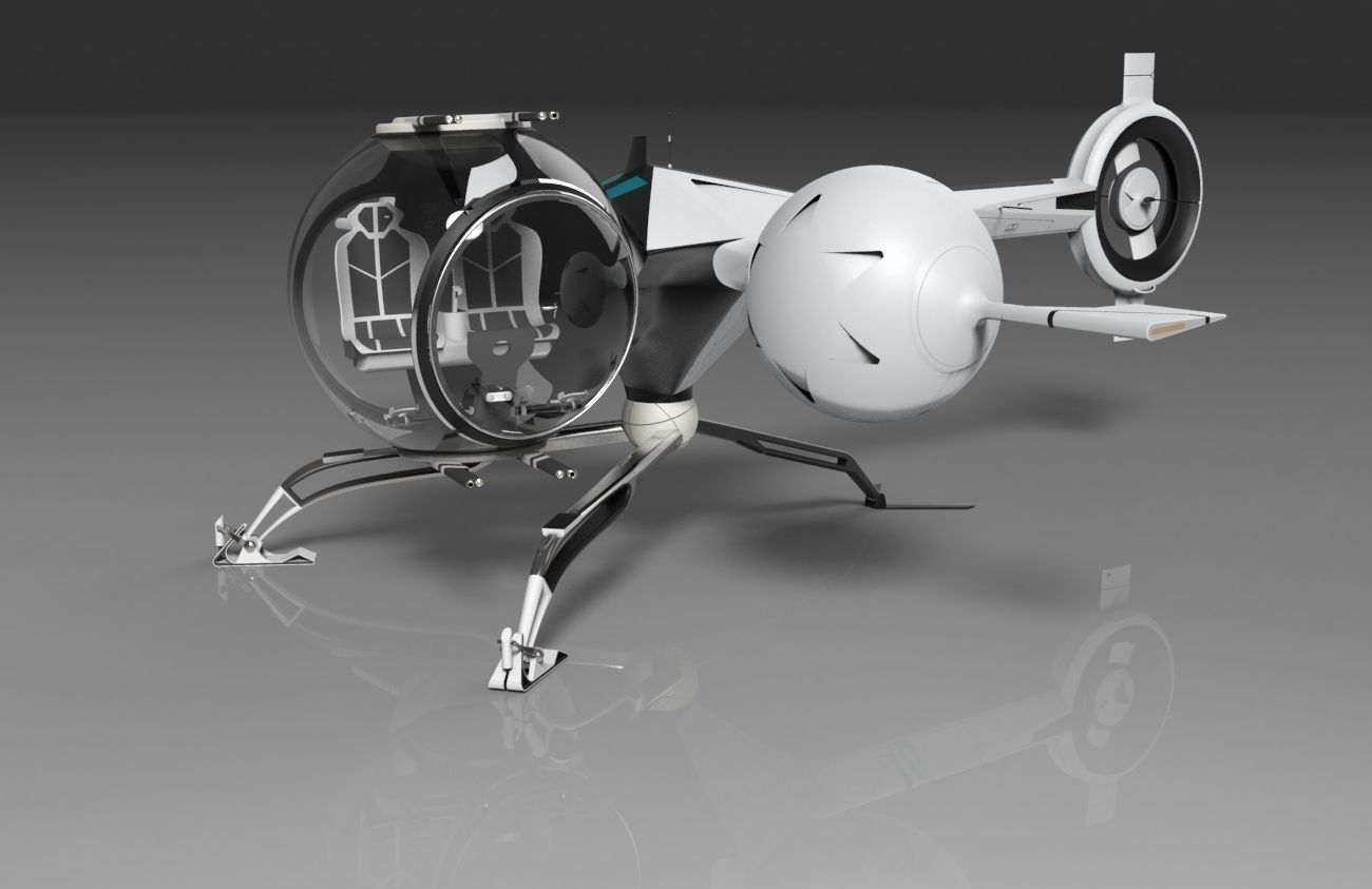 Oblivion Copter 3D model_9