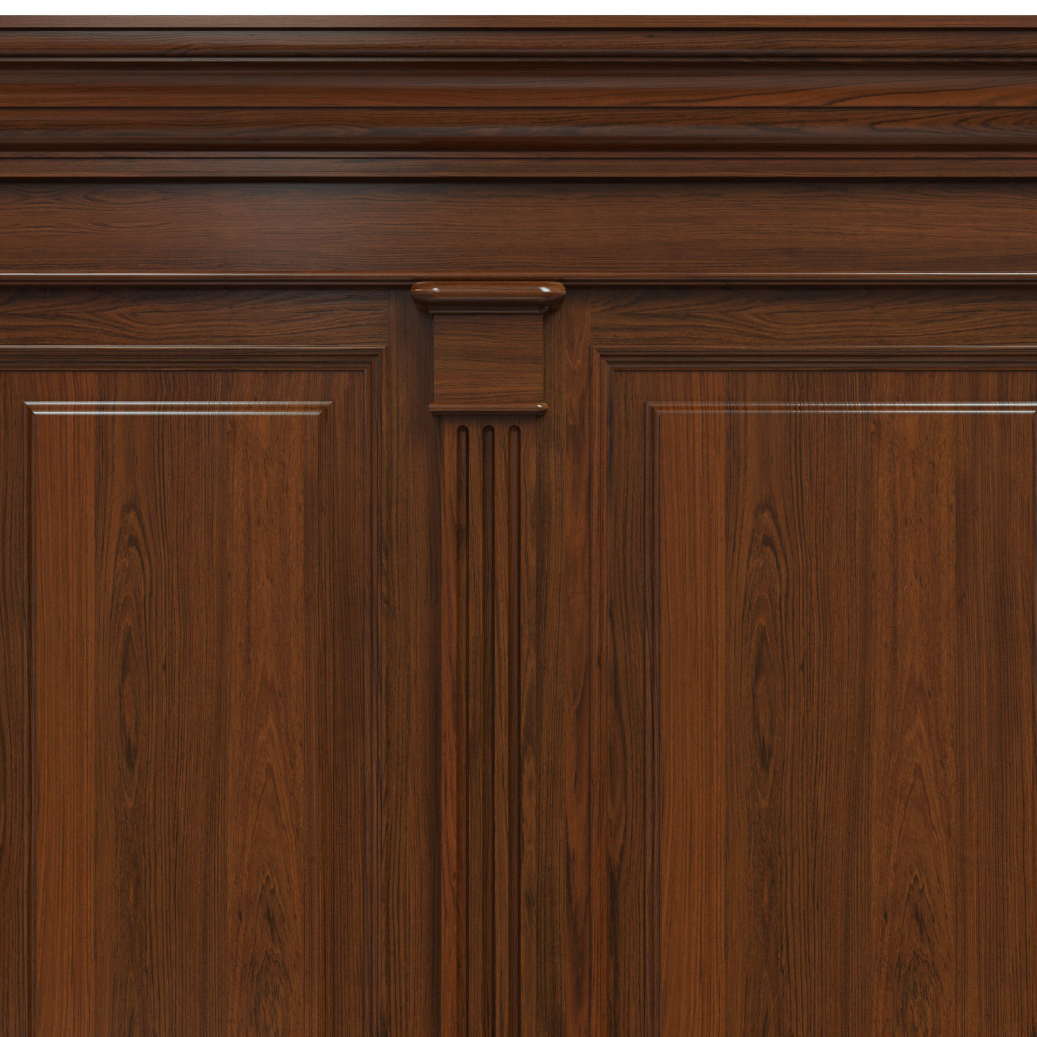 Wood panels 05 Low-poly 3D model_4