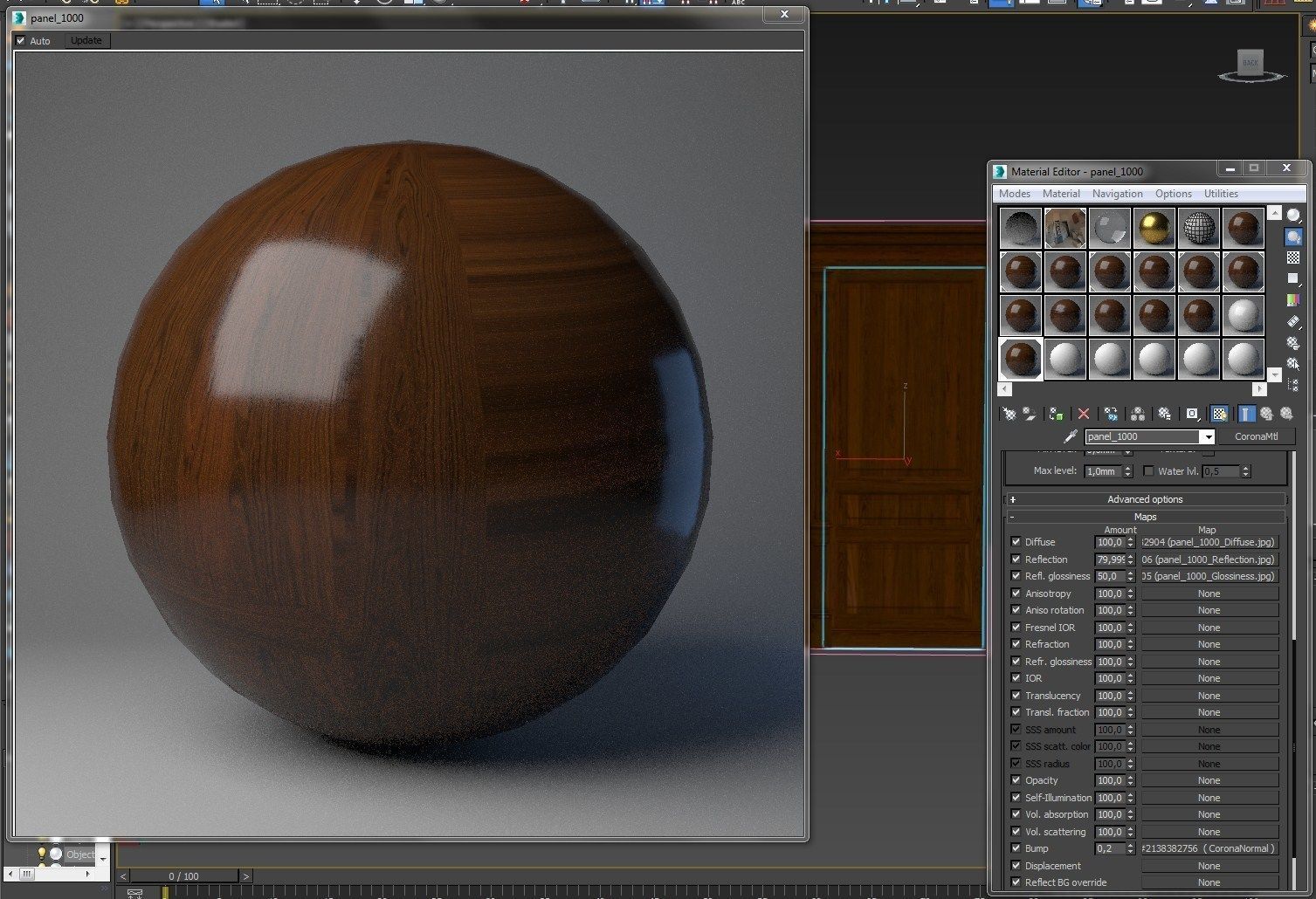 Wood panels 05 Low-poly 3D model_6