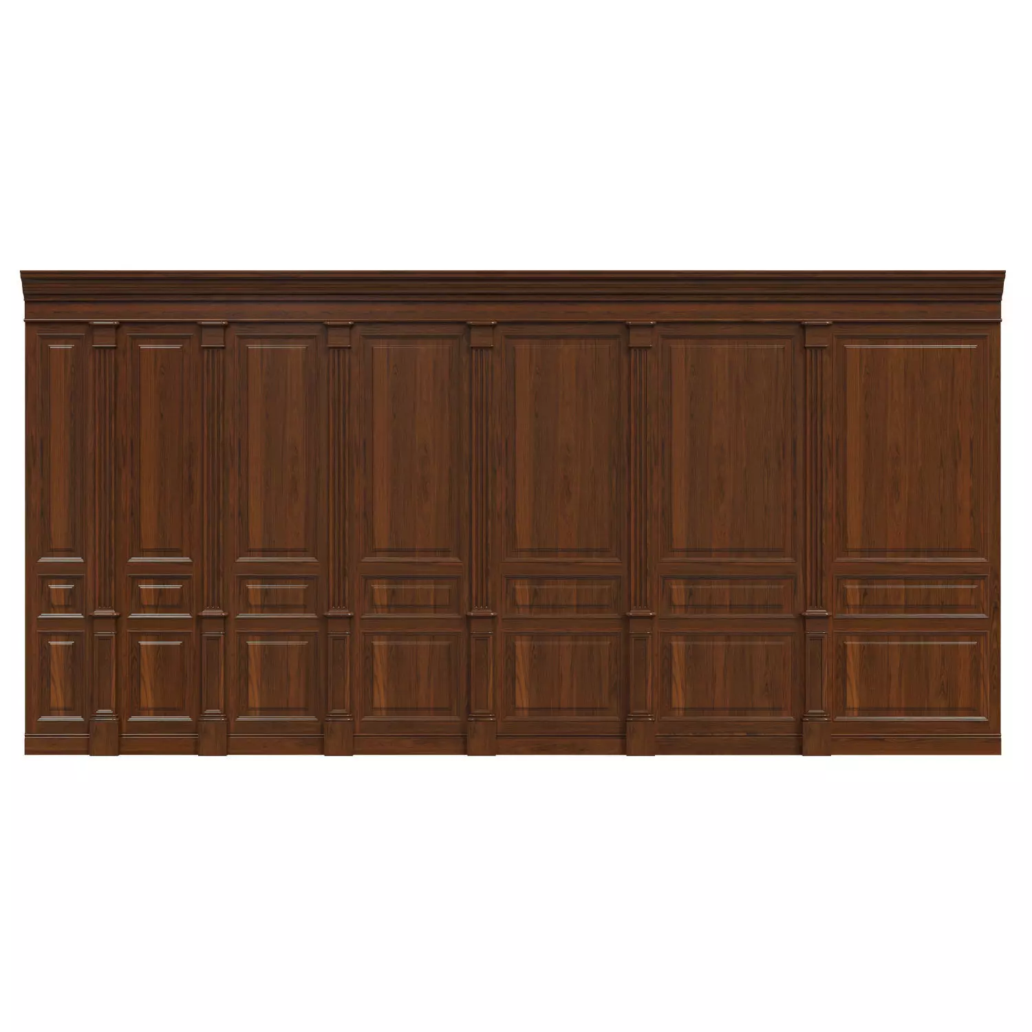 Wood panels 05 Low-poly 3D model_0
