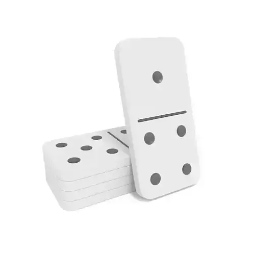 Dominoes domino pieces Free 3D model
