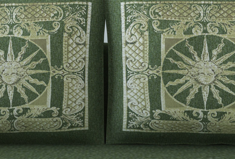 Low poly fabric armchair sofa  Low-poly 3D model_7