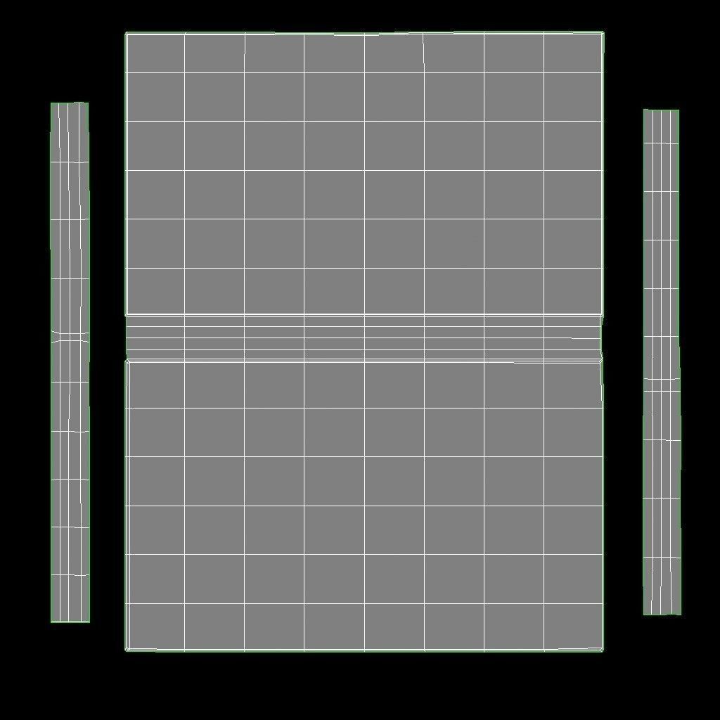 Low poly fabric armchair sofa  Low-poly 3D model_11