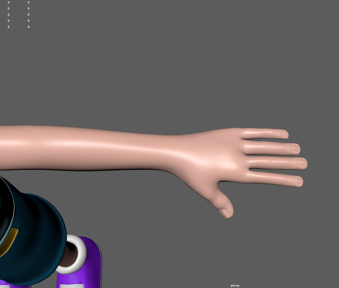 Cartoon boy with hat 3D model_20