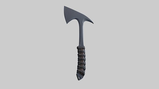 Browning Tomahawk Low-poly PBR 3D Model Low-poly 3D model