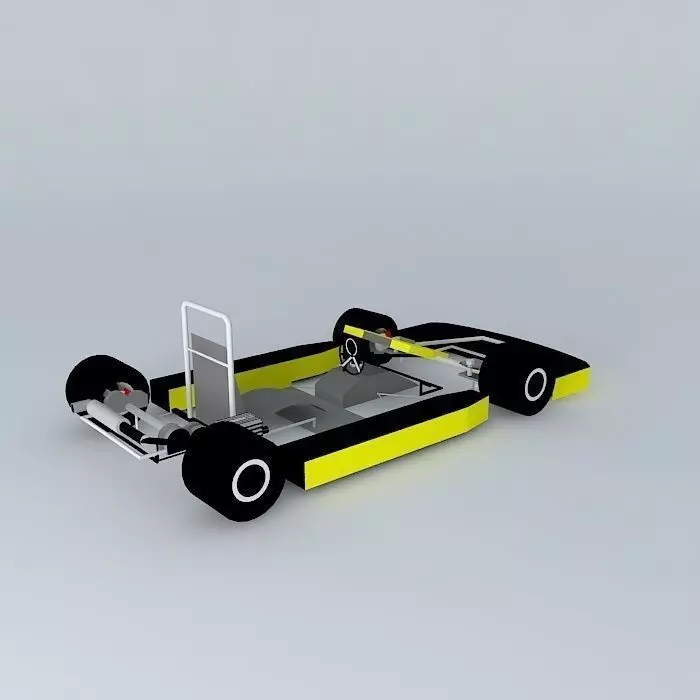 Go-kart racing car 3D model_0