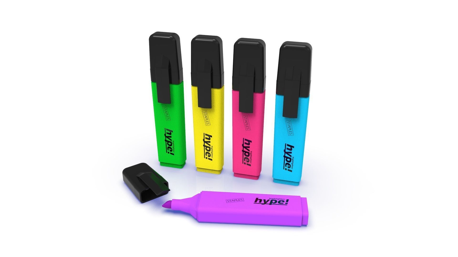  Highlighter marker 3D model 3D print model_4