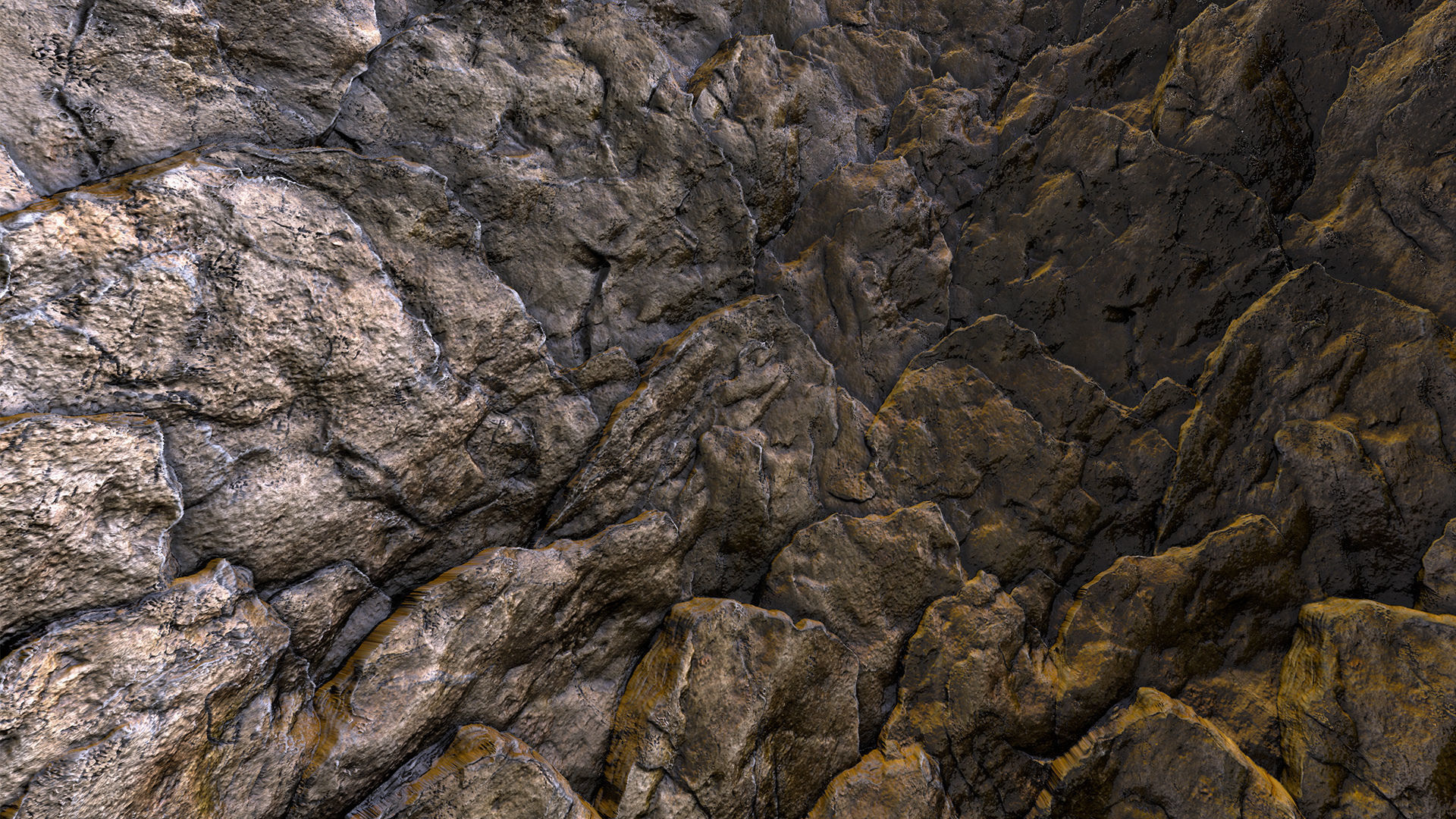 Tectonic Slate Rock Wall - Game Textures Texture_8