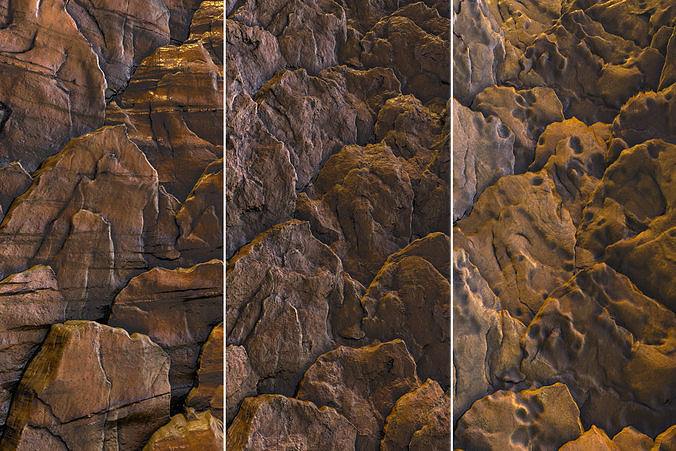 Tectonic Slate Rock Wall - Game Textures Texture