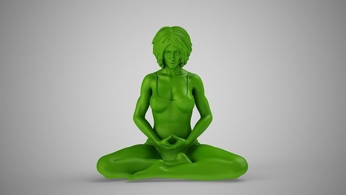 Yoga Woman 3D print model