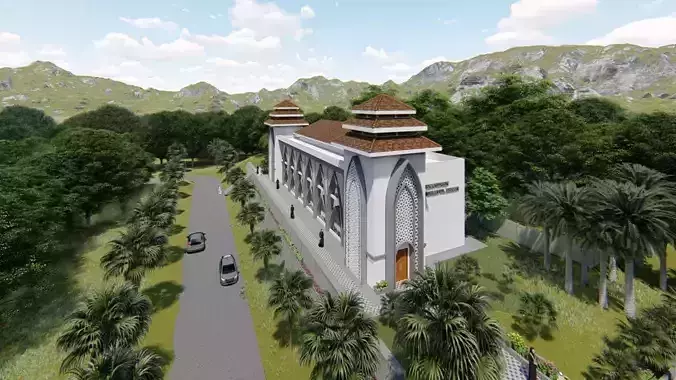 class building with islamic design exterior