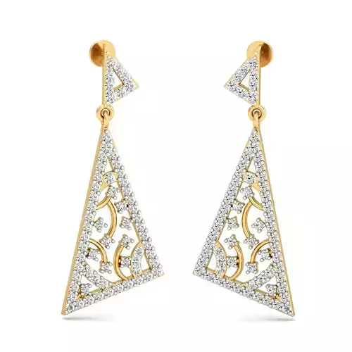 Women long earrings 3dm stl render detail 3D print model