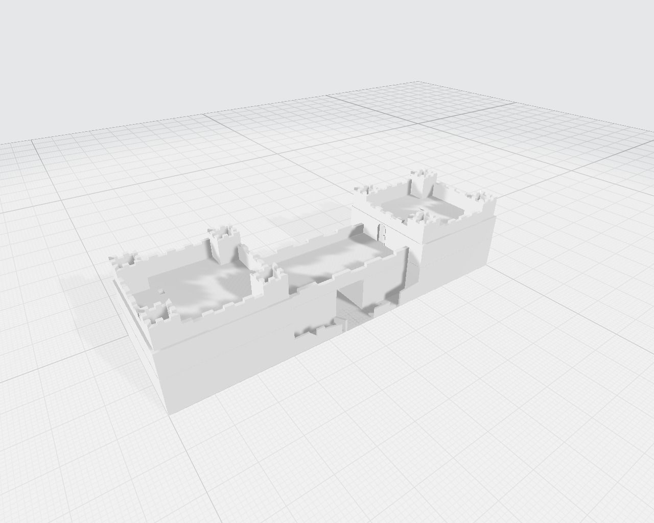 Medieval Entrance Tower Gate 3D model_20