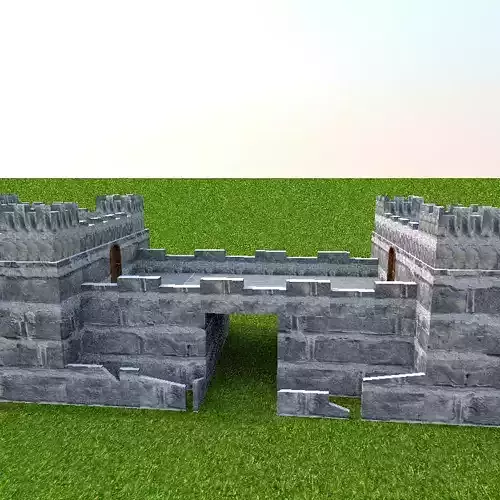 Medieval Entrance Tower Gate 3D model