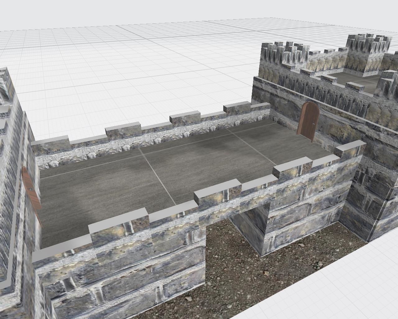 Medieval Entrance Tower Gate 3D model_22