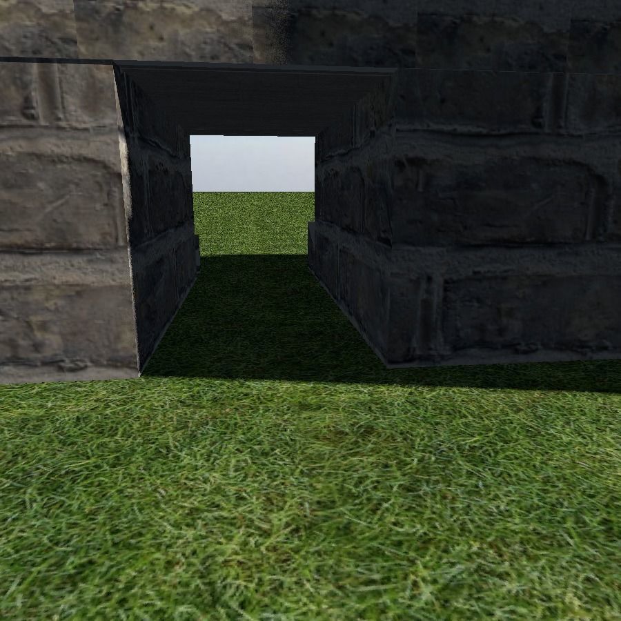 Medieval Entrance Tower Gate 3D model_2