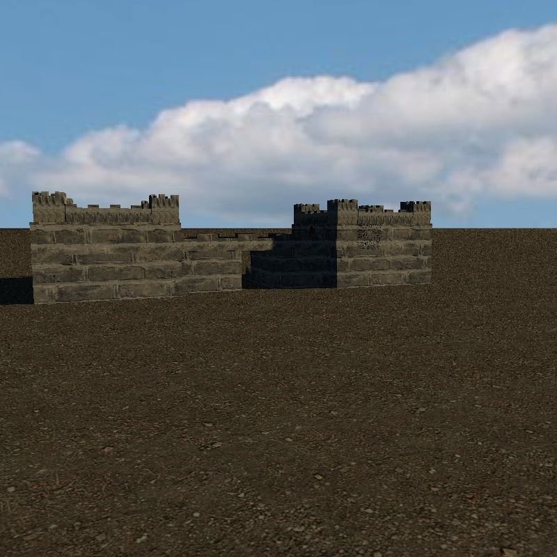 Medieval Entrance Tower Gate 3D model_18