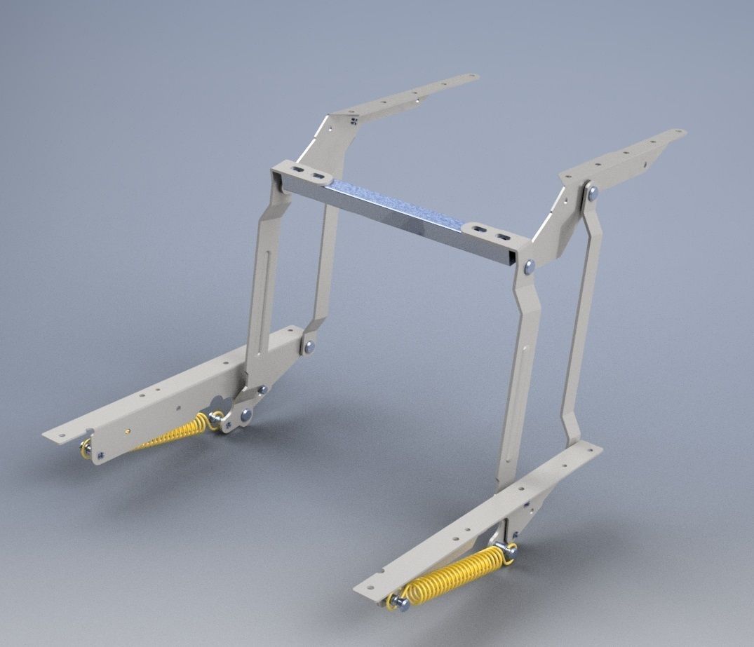 Lift Up Mechanism for Furniture 3D Print available 3D print model_4