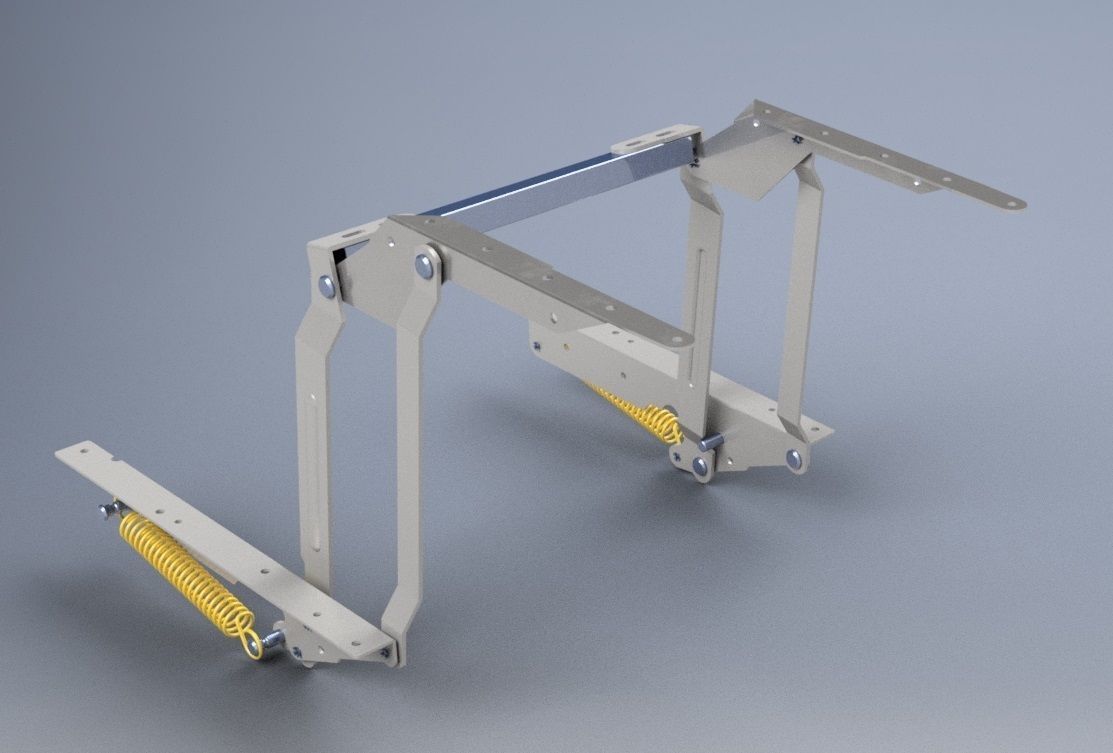 Lift Up Mechanism for Furniture 3D Print available 3D print model_3