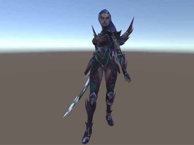 Diana - League of legends Character Low-poly 3D model