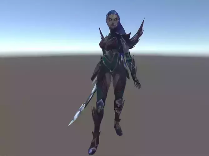 Diana - League of legends Character Low-poly 3D model
