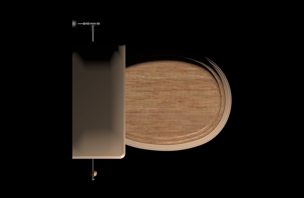 lavatory 2 toilet with light 3D model_2