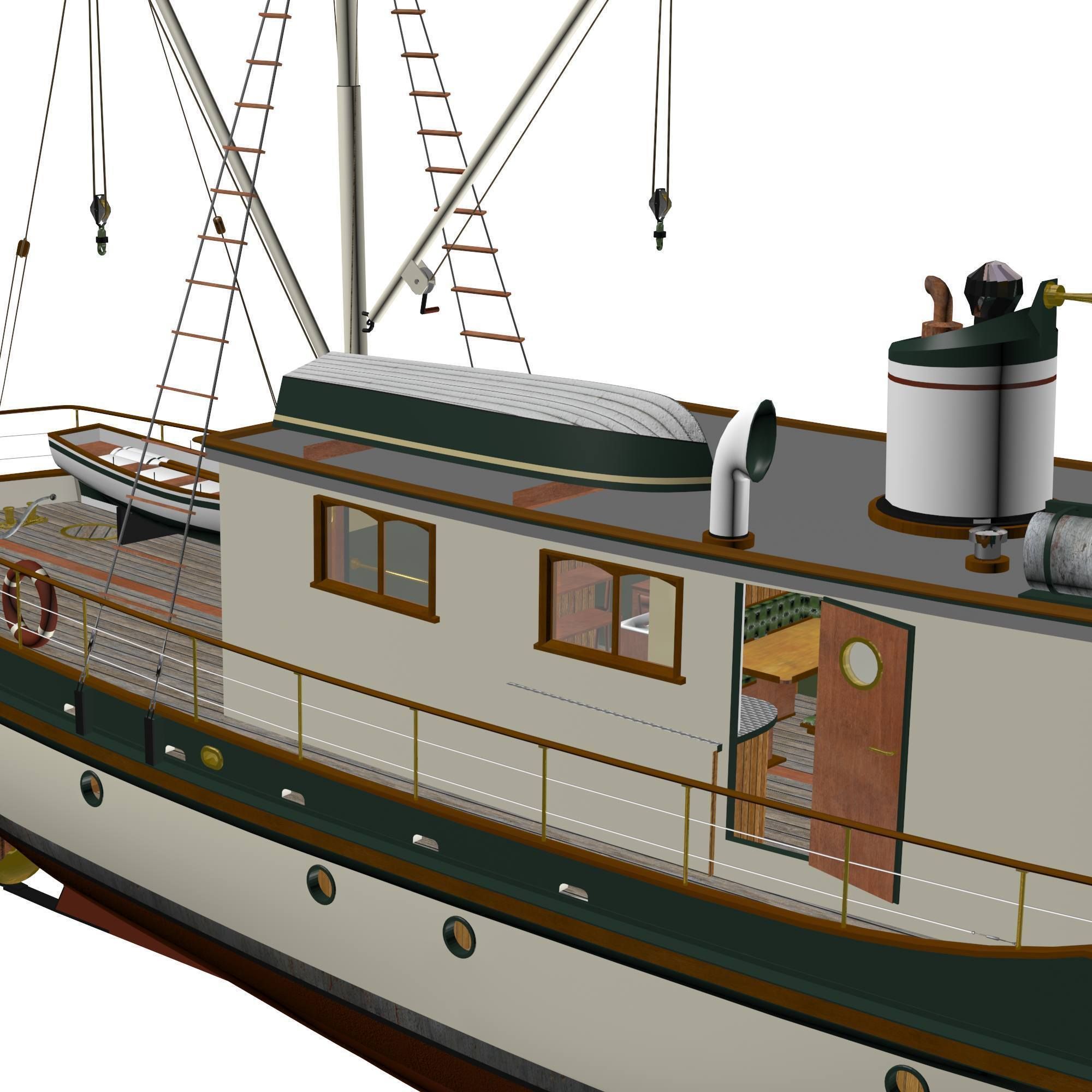 Columbia Mission Boat  3D model_11