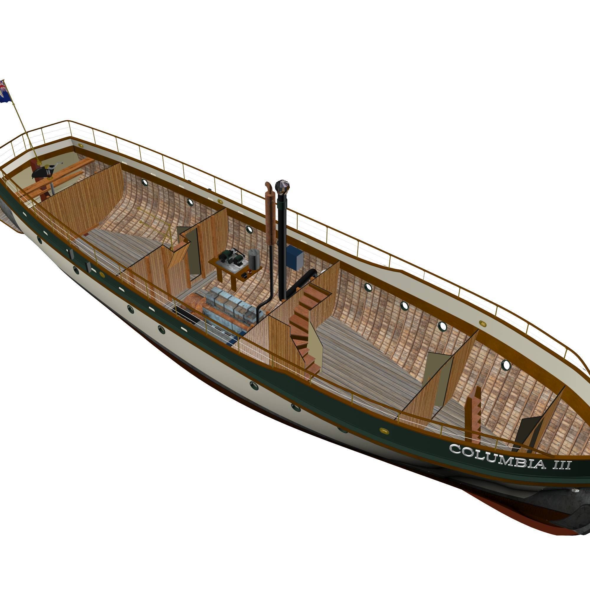 Columbia Mission Boat  3D model_22