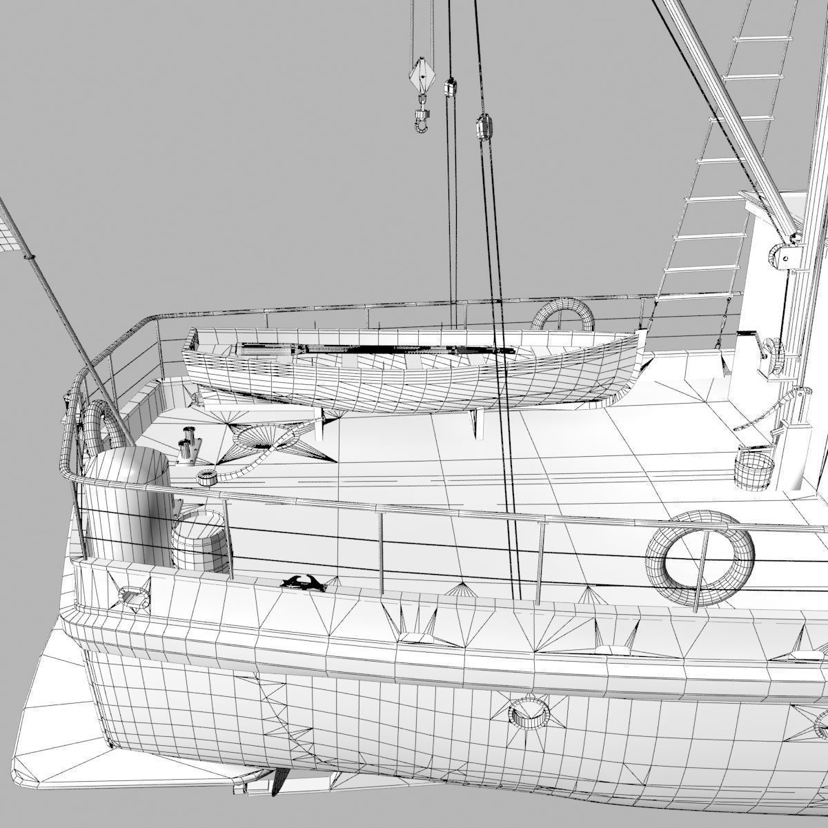 Columbia Mission Boat  3D model_2
