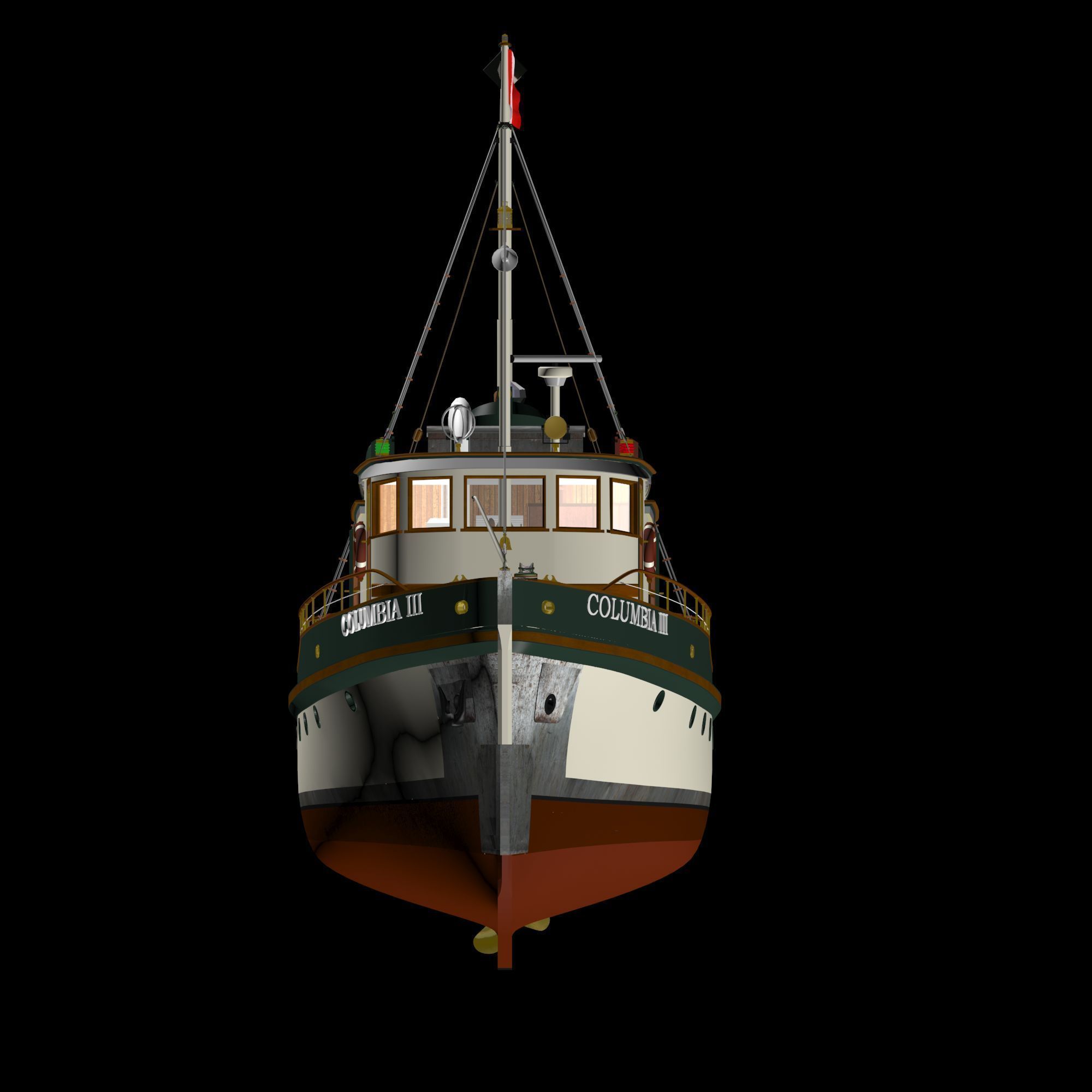 Columbia Mission Boat  3D model_27