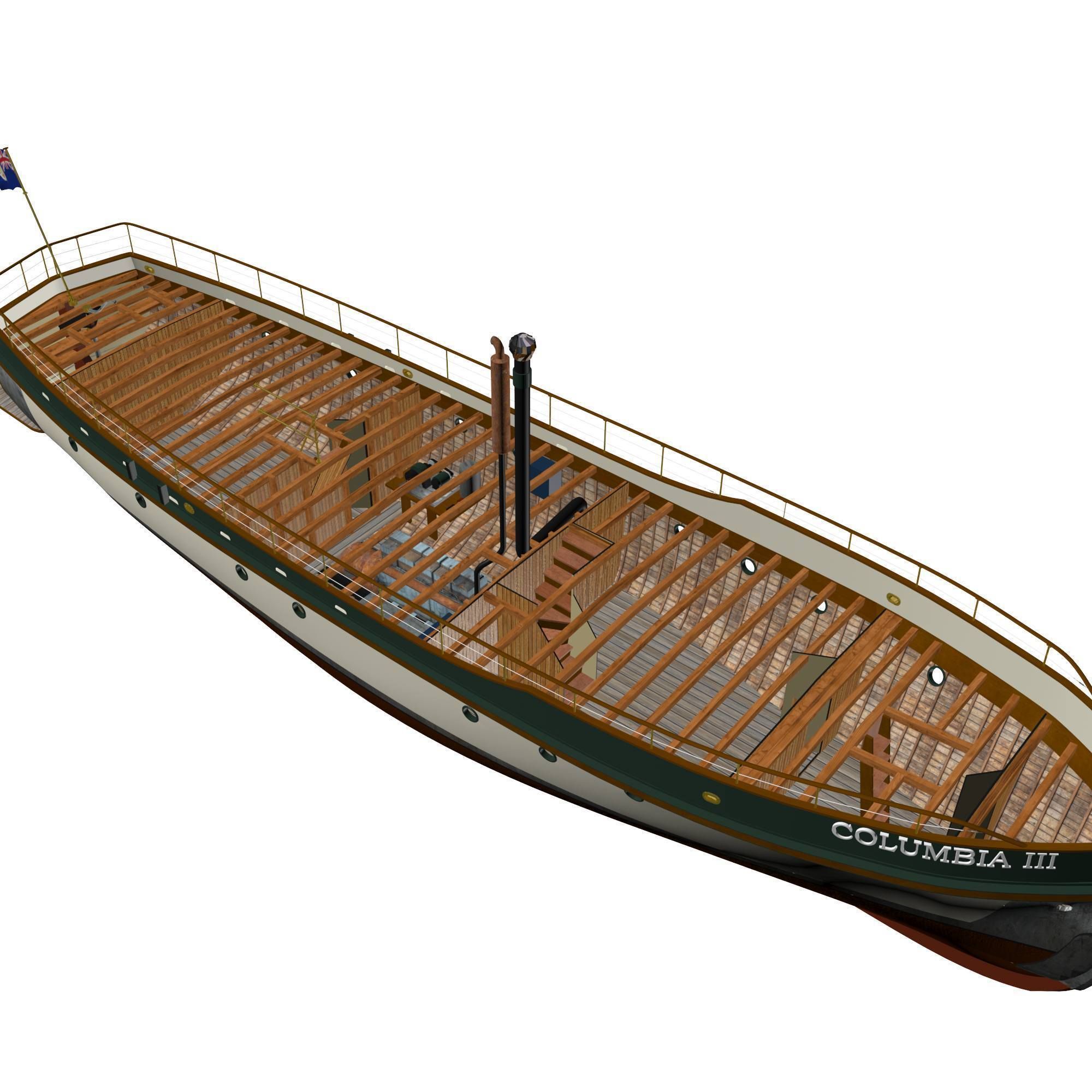 Columbia Mission Boat  3D model_21