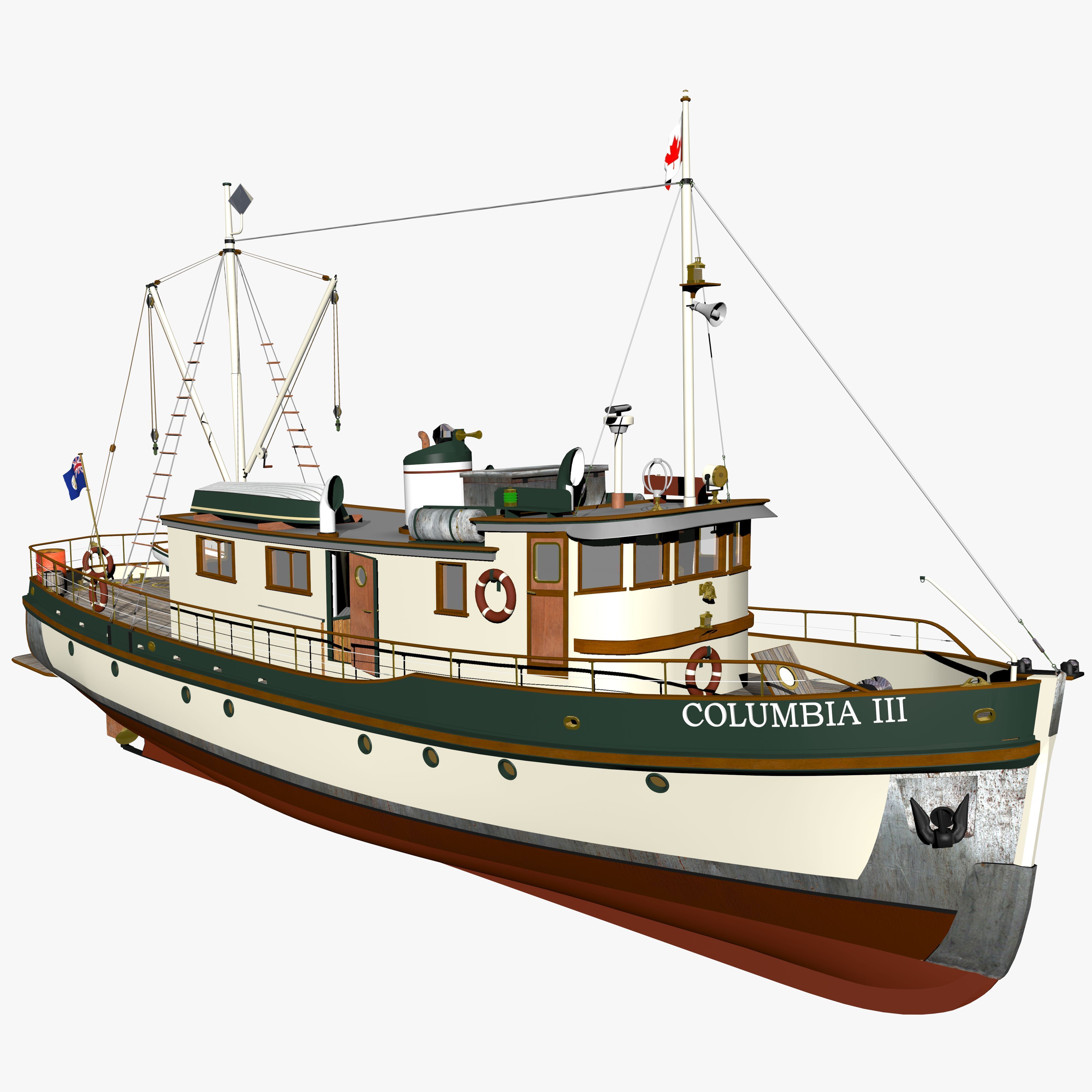Columbia Mission Boat  3D model_30