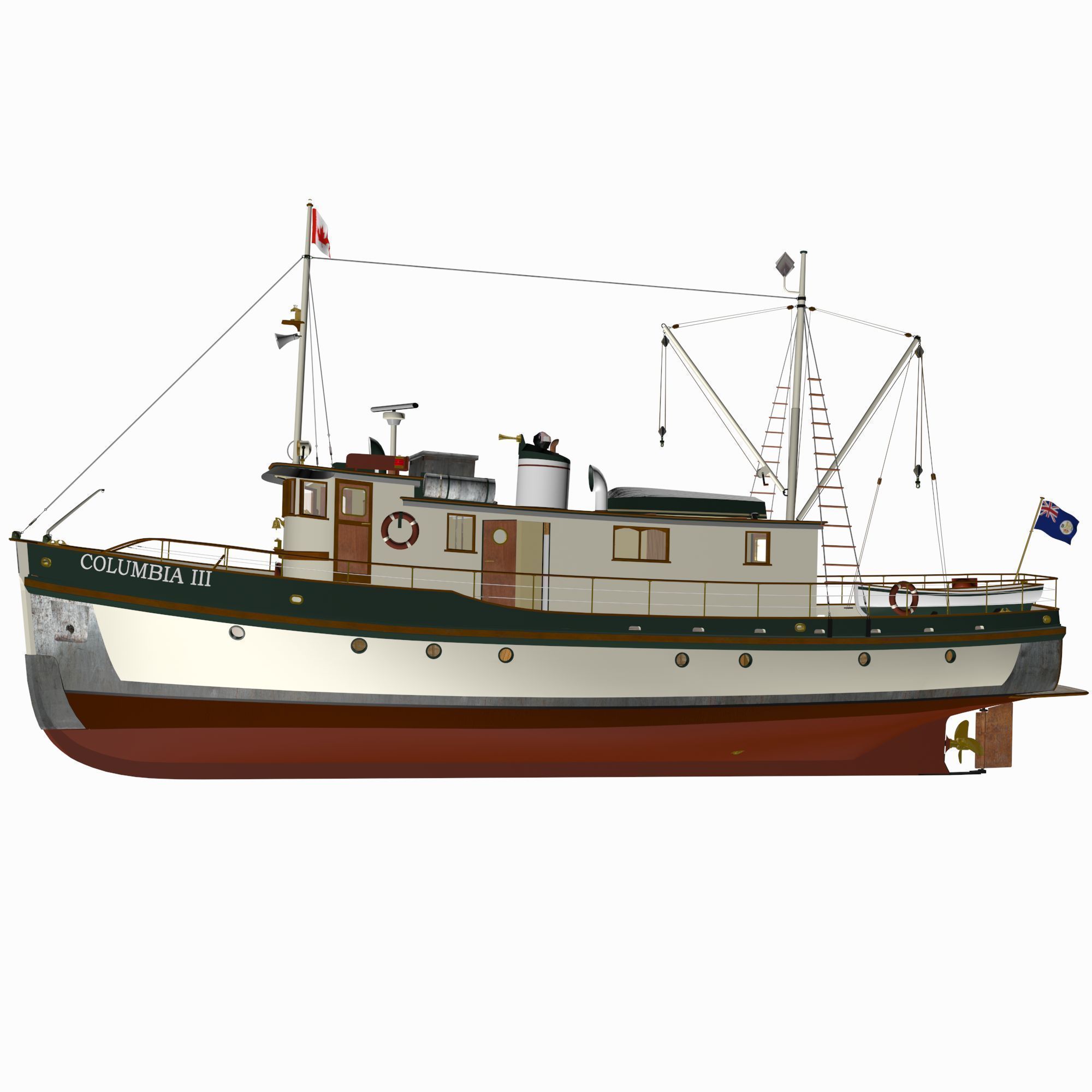Columbia Mission Boat  3D model_8