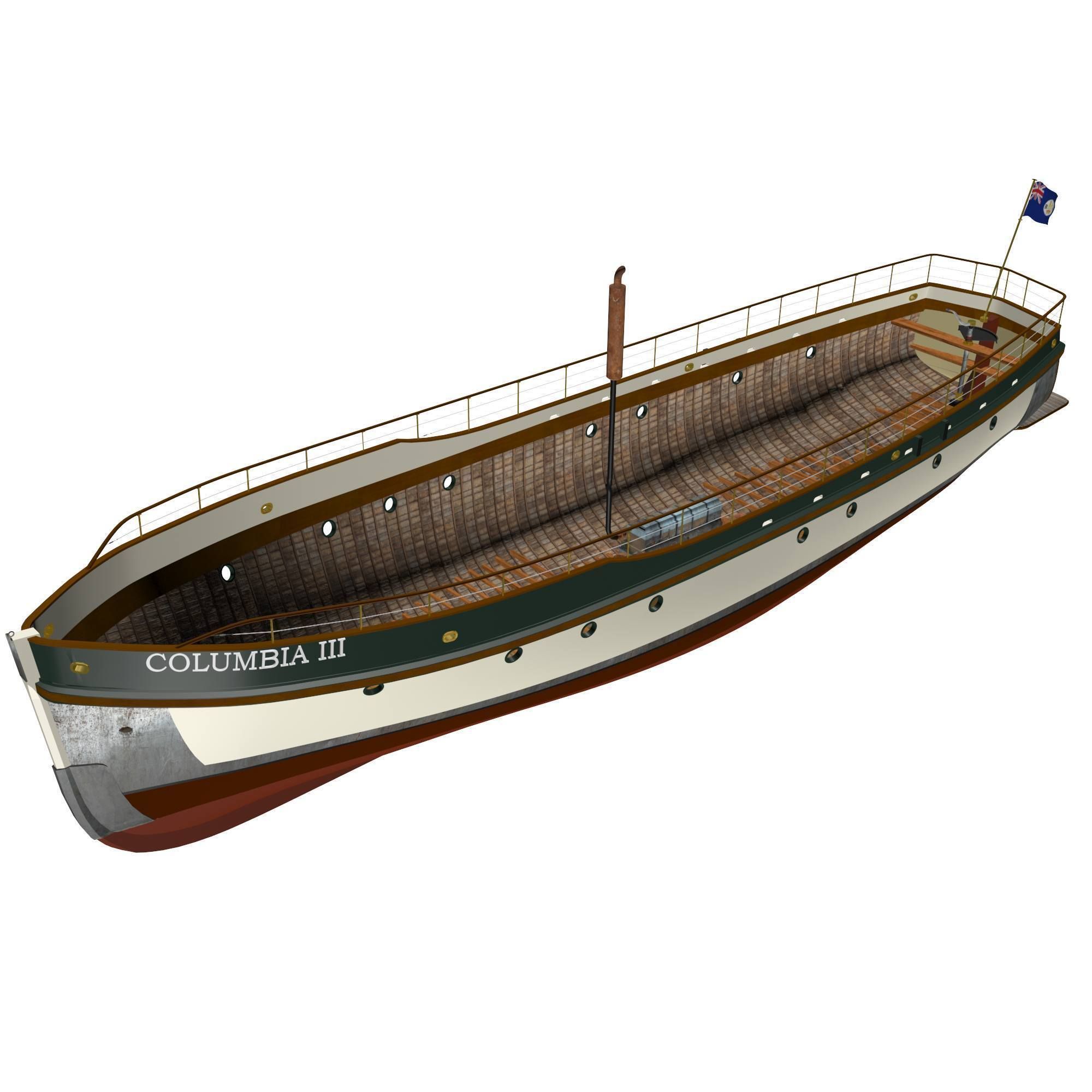 Columbia Mission Boat  3D model_24
