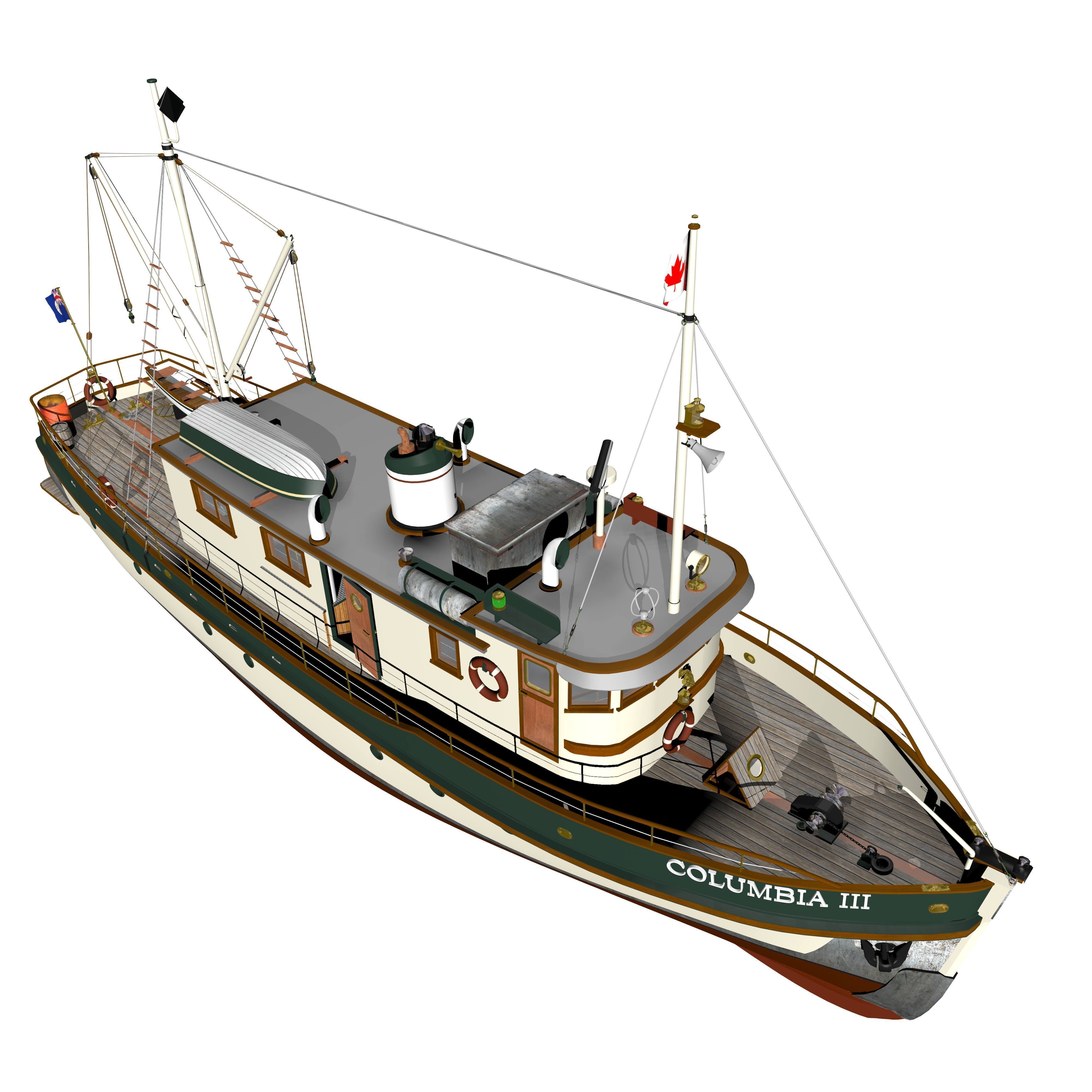 Columbia Mission Boat  3D model_31