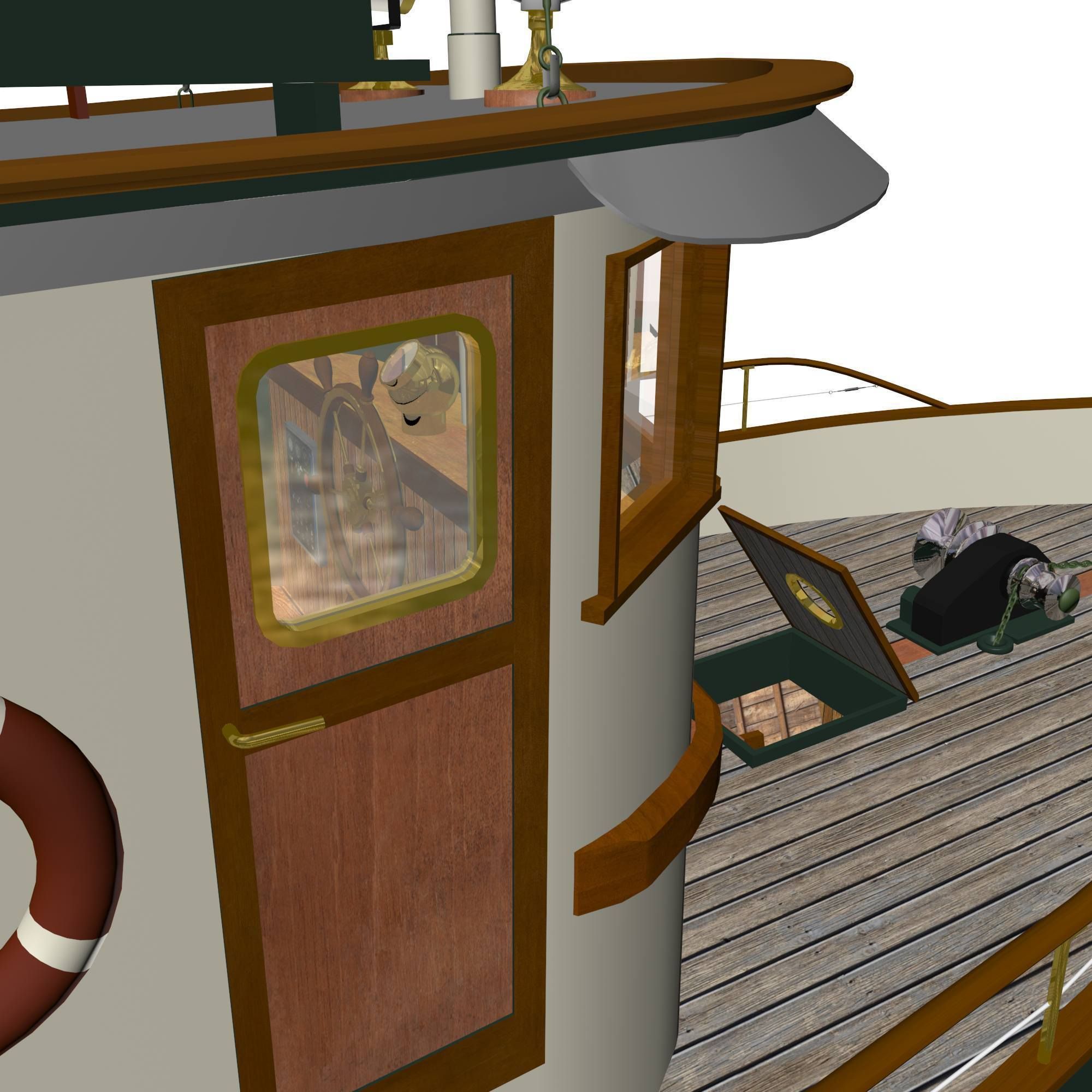 Columbia Mission Boat  3D model_15