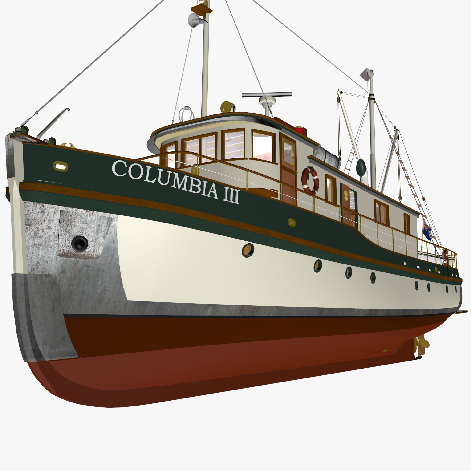 Columbia Mission Boat  3D model_36
