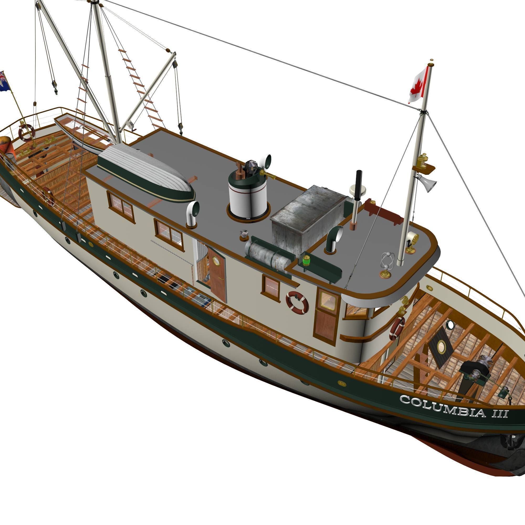 Columbia Mission Boat  3D model_18