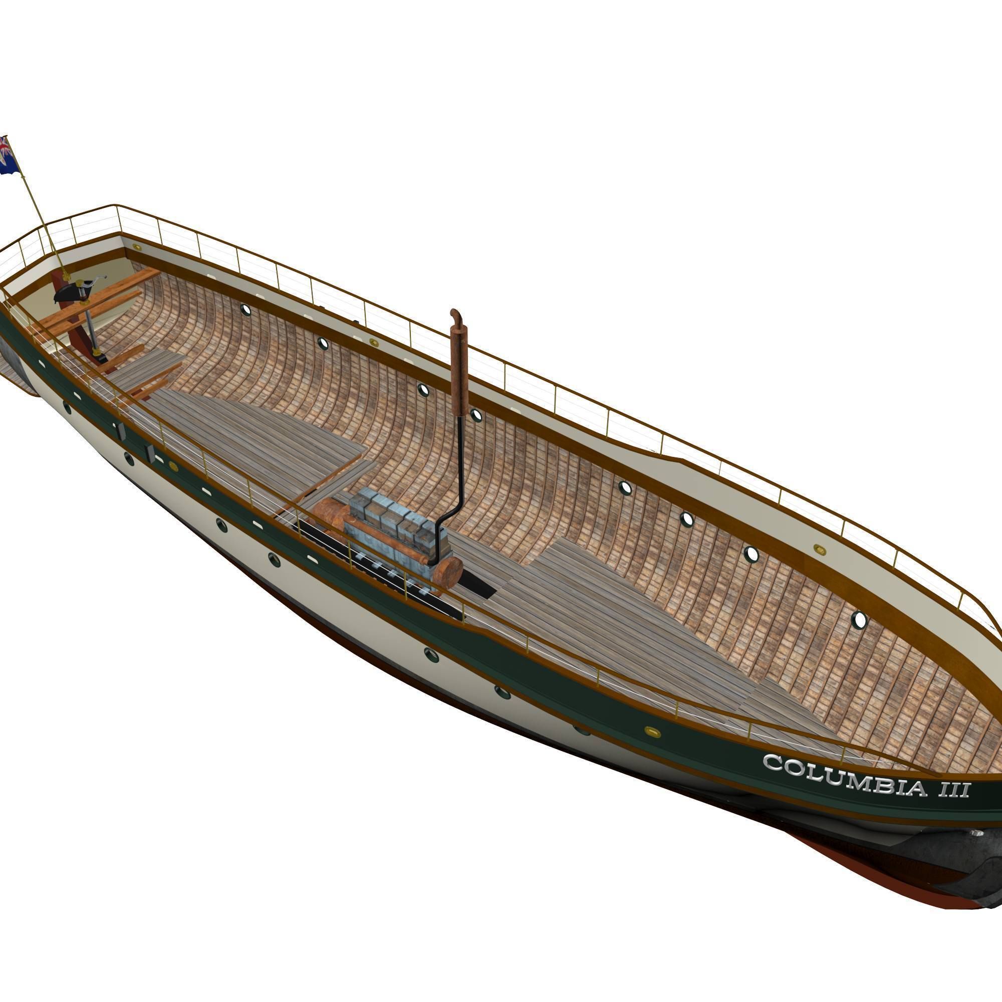 Columbia Mission Boat  3D model_23