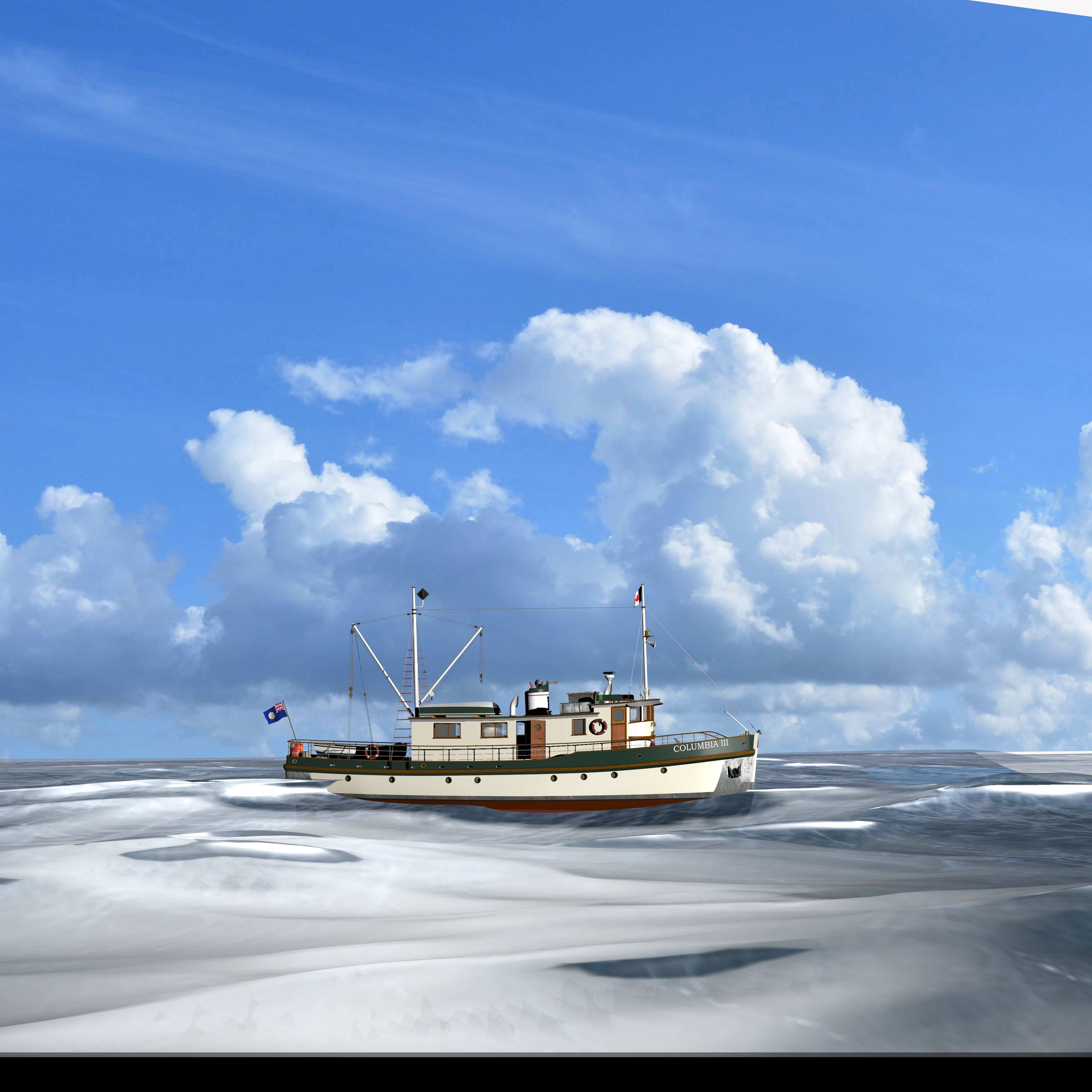 Columbia Mission Boat  3D model_33